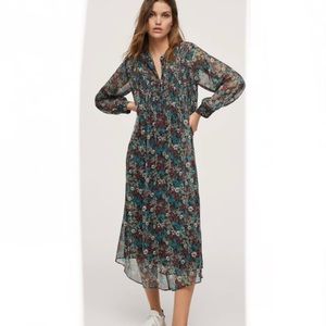 Brand New Gorgeous MANGO floral midi dress